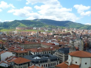 Casco viejo de Bilbao a vista de pajaro