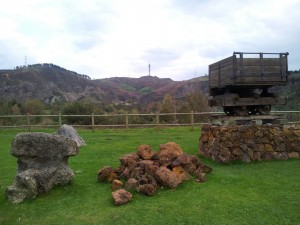 Vagoneta de la minería en La Arboleda