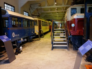 Interior pabellon del Museo Vasco del Ferrocarril