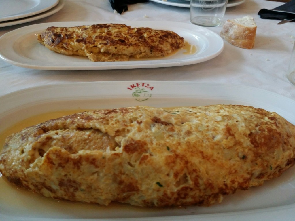 Tortilla de bacalao, Iretza Sagardotegia