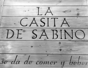 Cartel La casita de Sabino