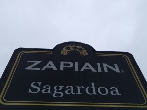 Cartel Zapiain Sagardotegia