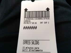 Ticket del aeropuerto del aeropuerto de Bilbao