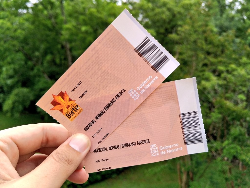 Entrances to the Garden of the Natural Park of the Señorío de Bertiz