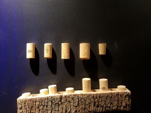 Corchos en el Museo de la viña y el vino de Navarra