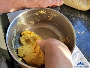 Mezcla masa del talo, receta de talo con chorizo