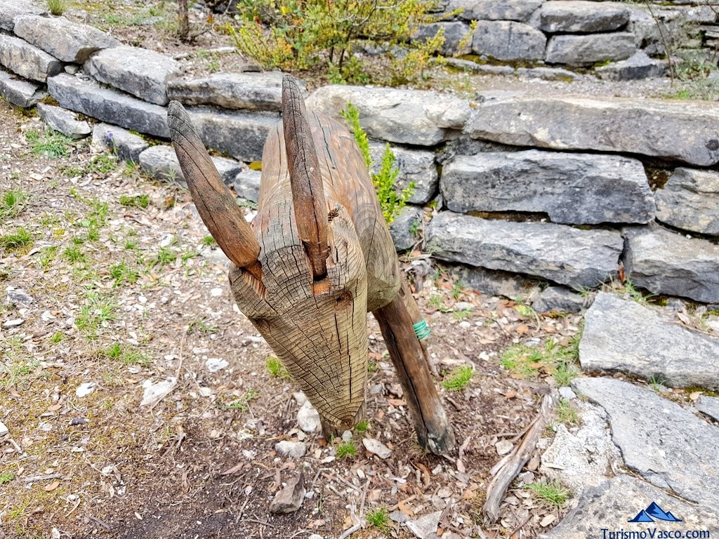 Carved goat, Santa Catalina Botanical Garden