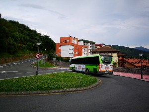 Autobus para la ruta de Ogoño