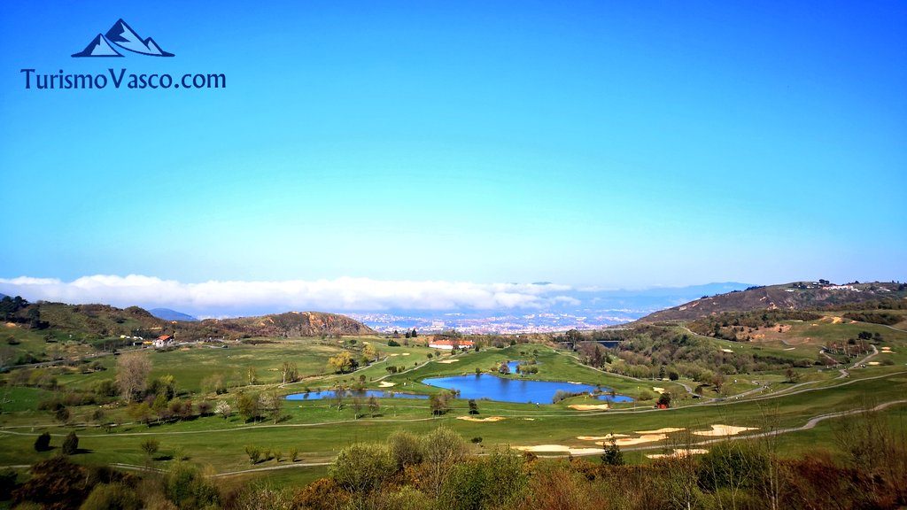 campo de golf, vistas, meaztegi, La Arboleda
