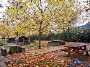 area recreativa, parking, Ruta Foz de Lumbier