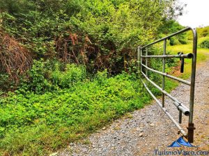 puerta para el ganado, ruta río Baia La Encontrada Lukiano