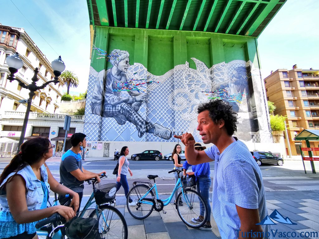 mural puente la salve, visitas guiadas en Bilbao