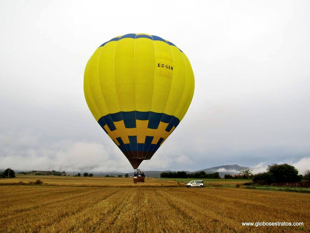 despegando en globo, vuelo en globo en Euskadi