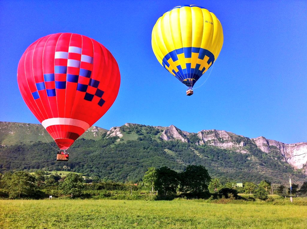 paseo en globo en el pais vasco, vuelo en globo en Euskadi