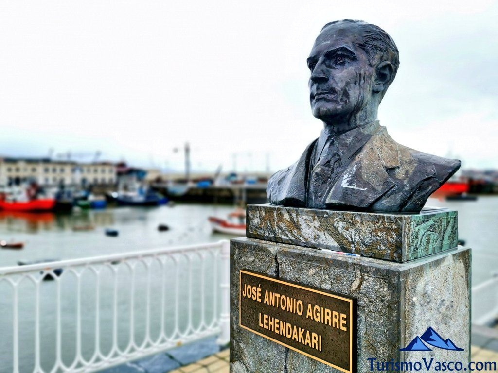 jose antonio agirre monument sculpture, lehendakari, santurtzi what to see