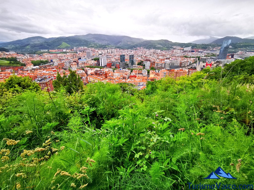 el botxo, Bilbao desde la via vieja de Lezama