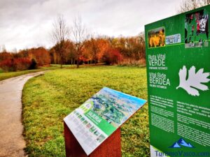 cartel de salburua, ruta por la balsa de Arkaute, Salburua