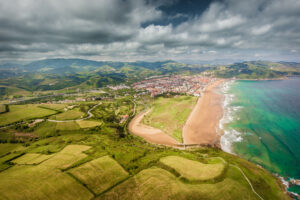 zarautz desde el cielo, vuelos en helicoptero en Euskadi