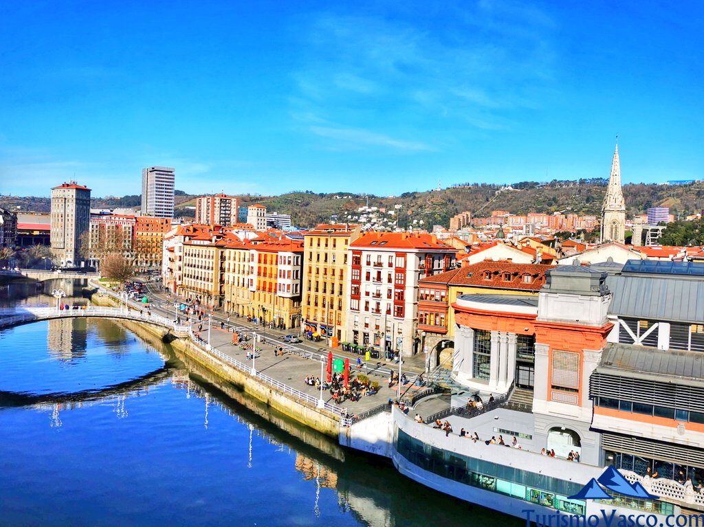 la ria a su paso por el casco viejo y el mercado de la ribera, qué ver en bilbao