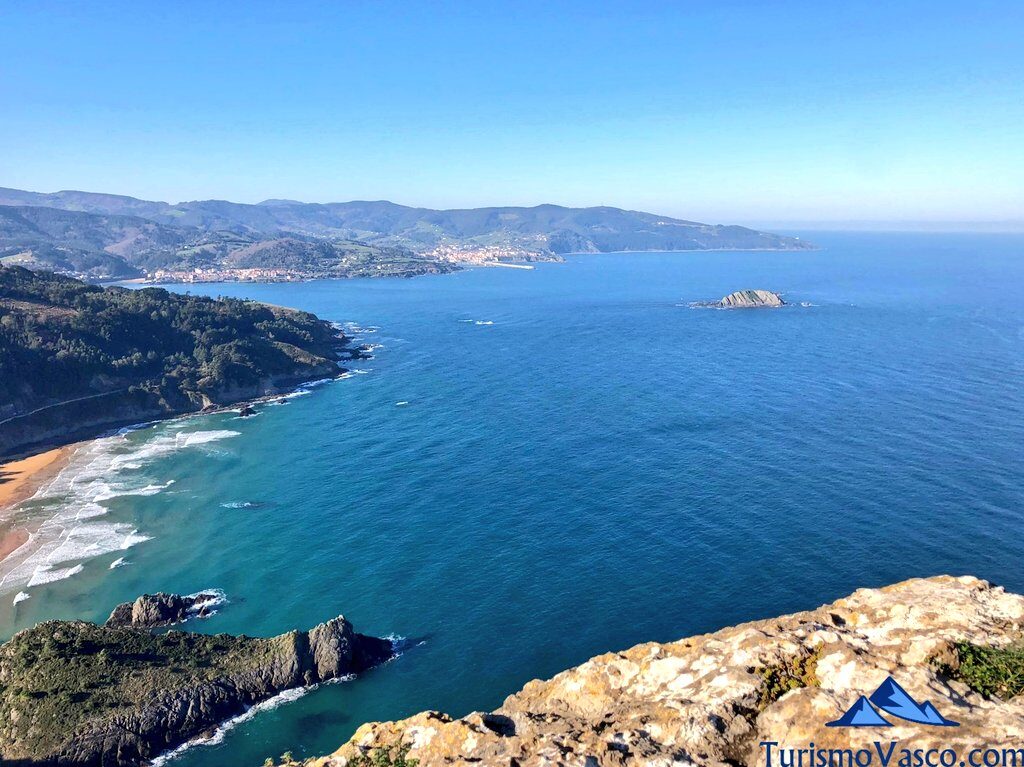 vistas del mar desde Ogoño, Urdaibai