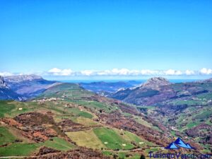 views of the Karrantza valley from the Ordunte mountain range