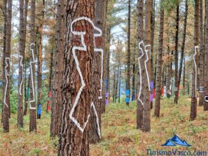 siluetas nuevo bosque de oma, urdaibai