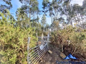 valla metalica, ruta Katillotxu desde mundaka