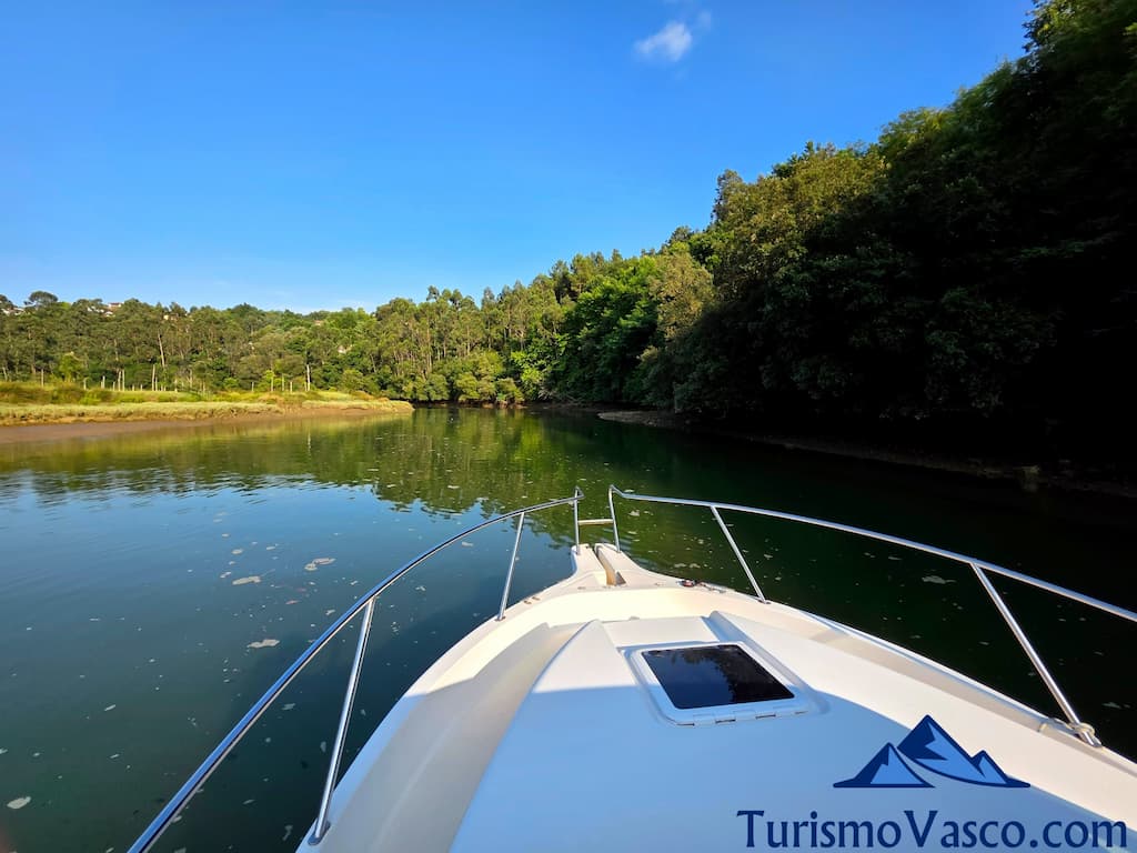 Boat tour along the Plentzia estuary